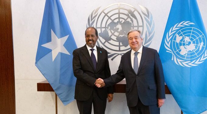 Somali president meets with UN chief in New York