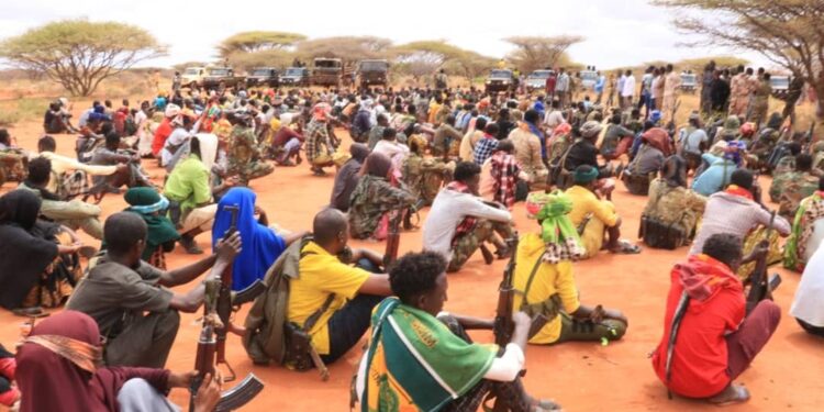 Guriceel oo lagu soo bandhigay ciidamo ka qayb-qaadanaya dagaalka Al-Shabaab