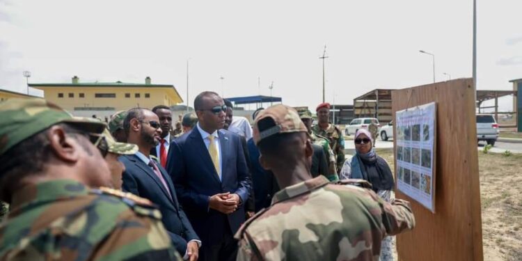 Somali PM inspects TURKSOM Army Coaching Middle in Mogadishu