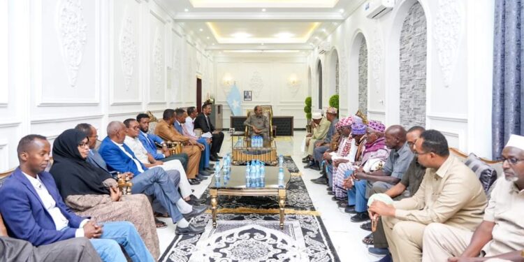 Somali president continues talks in Galmudug on Al-Shabaab warfare