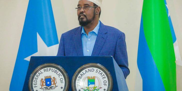 Madaxweynaha Jubbaland oo ku wajahan gobolka Gedo