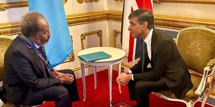 Somalia’s president meets UK PM