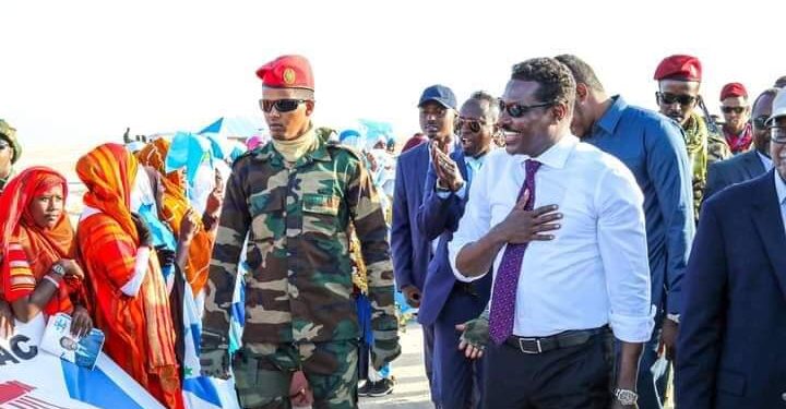 Sawirro: Madaxweynaha Galmudug oo gaaray degmada Hobyo + Ujeedka