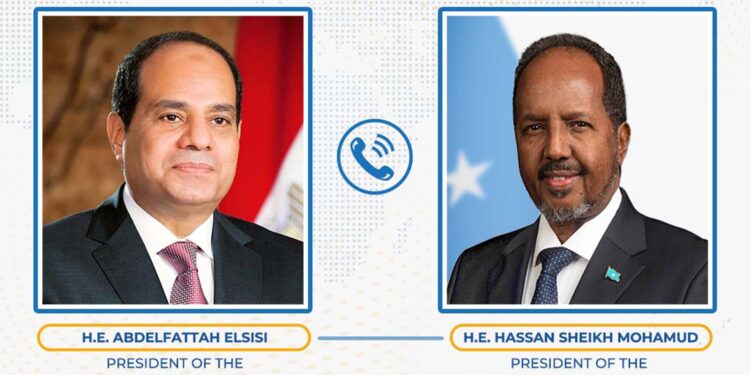 Somalia’s president holds telephone talks with Egyptian counterpart
