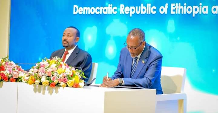 Somaliland oo Itoobiya u saxiixday dhul badeed laga dhisayo deked iyo saldhig millatari – Puntland Put up