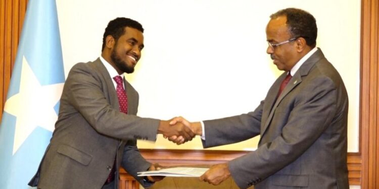 Performing Minister of Overseas Affairs Receives Credentials from IGAD Consultant – Somali Nationwide Information Company