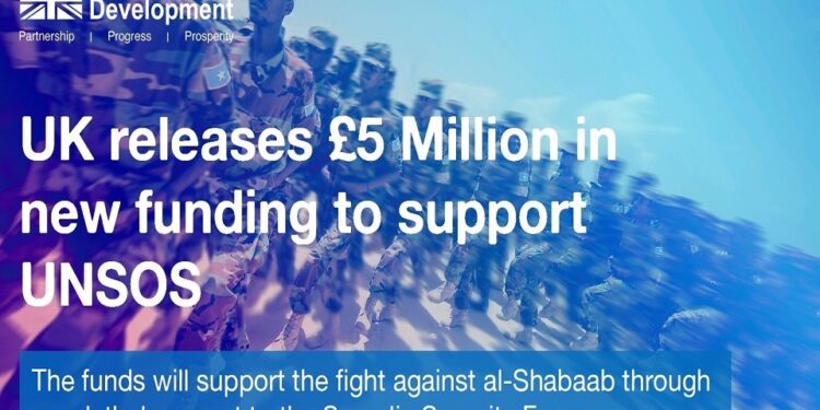 UK Pronounces Funding to UNSOS in Help of a Safer Somalia