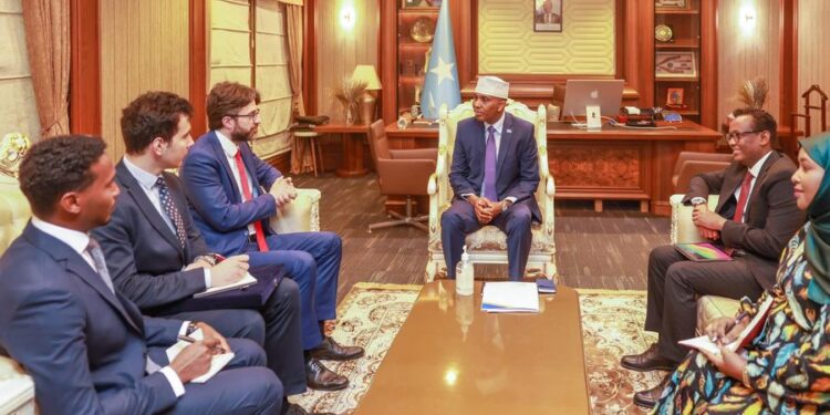Sawirro: Ra’iisul wasaaraha Soomaaliya oo la kulmay safiirka cusub ee Turkiga