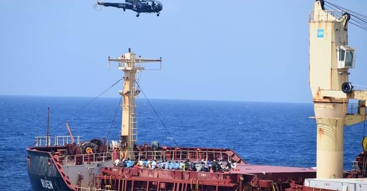 Ciidamada Badda Hindiya ugu danbayn soo furtay Markabkii af-duubnaa ee MV Ruen – Puntland Publish