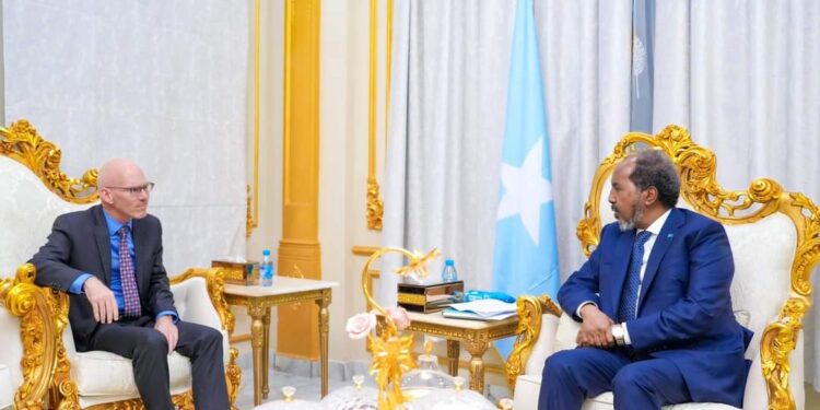 James Swan Meets Somali President: Strengthening Ties for Peace and Improvement