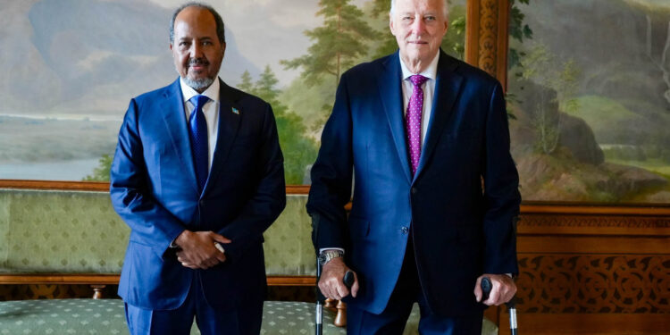 Somalia’s president meets Norway’s King Harald 