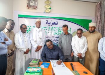 The Deputy PM visits Sheikh Osman Hidig’s dwelling, indicators the condolence e-book – Somali Nationwide Information Company