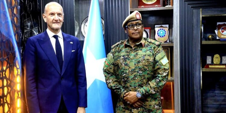 Chief of Nationwide Armed Forces Meets with British Ambassador to Talk about Safety Cooperation – Somali Nationwide Information Company