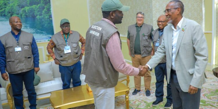 Somaliland president hosts worldwide election observers at presidential workplace 