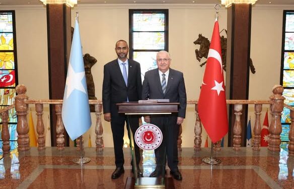 Somali Protection Minister and Turkish Counterpart Talk about Strengthening Safety Cooperation