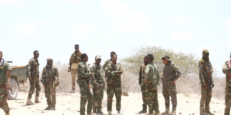 SNA Floor Forces Commander Visits Frontlines in Center Shabelle, Encourages Troops Throughout Ramadan – Somali Nationwide Information Company