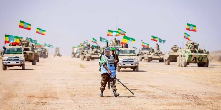 Ethiopia’s army holds victory day parade in Somalia’s Baidoa city, sparking controversy 