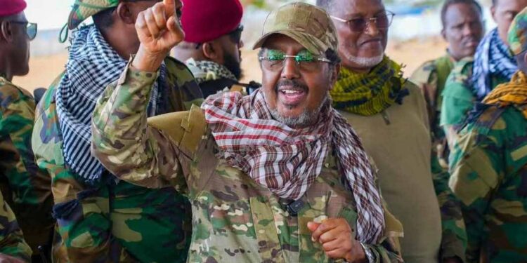 Somalia’s president returns to frontlines within the Center Shabelle area 