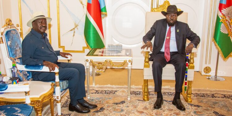 Former Kenyan PM Engages in Fruitful Talks with President Kiir, Hints at Doable Decision to South Sudan Battle – Somali Nationwide Information Company