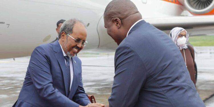 Somalia’s president arrives in Uganda for essential talks 