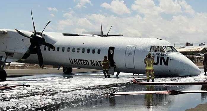 UN-chartered plane safely lands in Mogadishu after nostril gear failure 