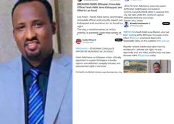 Homicide of Ethiopian Consulate Official Sparks Disinformation Marketing campaign In opposition to Laascaanood – Puntland Put up